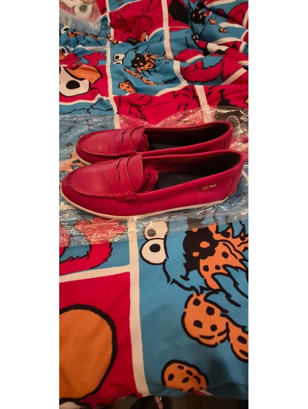 Cole Haan Women's Red Leather Penny Loafers Size 9.5 B